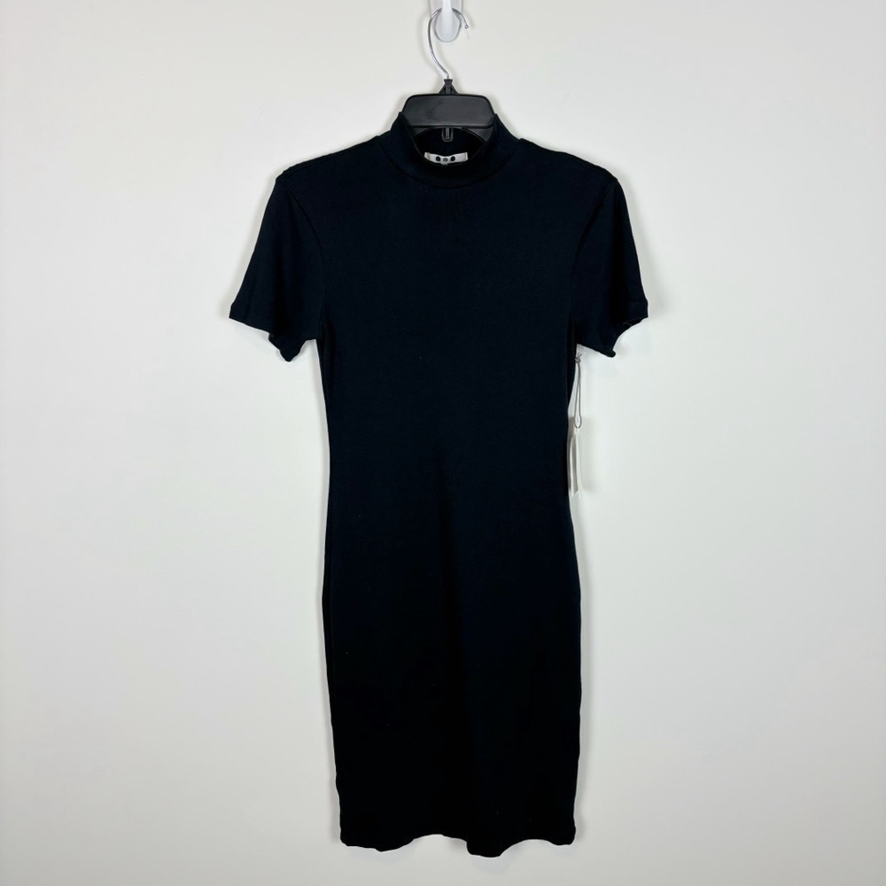 Three Dots Short Sleeve Mock Neck Dress Size XS - Picture 2 of 7
